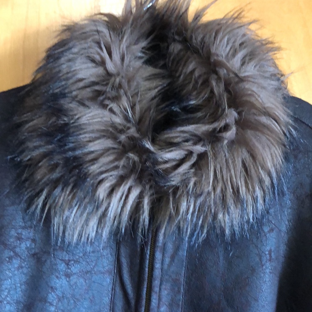 Suede lined jacket. - Picture 2 of 2